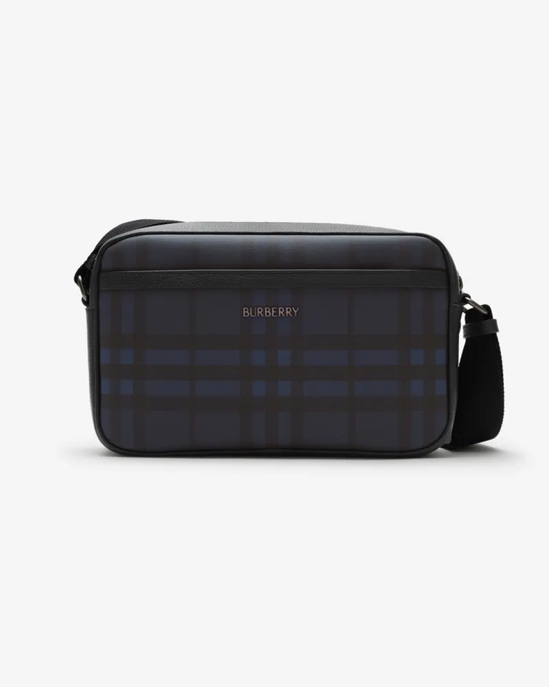 Burberry Crossbody-Tasche „City“ in Check Marineblau