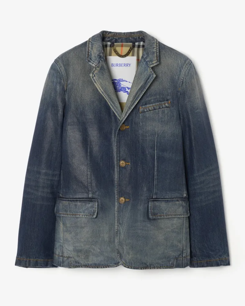 Burberry Jackett aus beschichtetem Denim , Size Mid