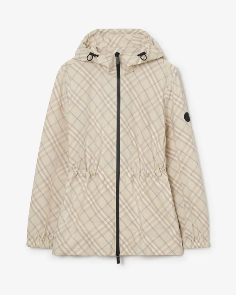 Burberry Kapuzenjacke „Whitestable“ in Check , Size Sesame