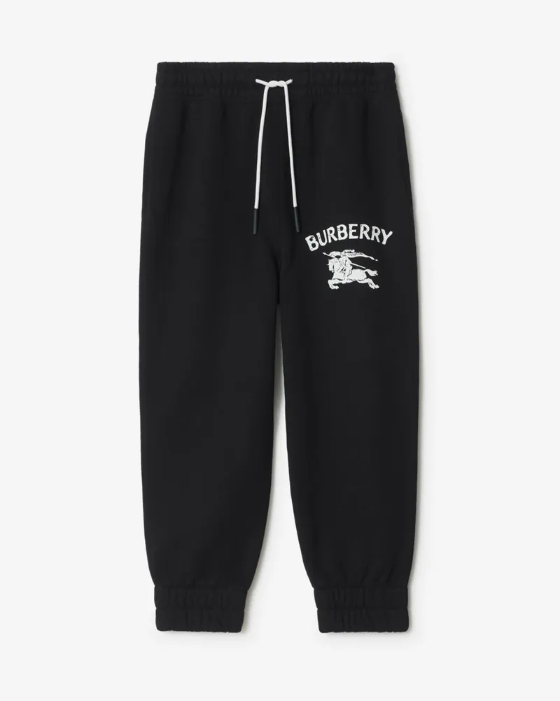 Burberry Baumwoll-Trainingshose mit EKD-Motiv , Size Schwarz