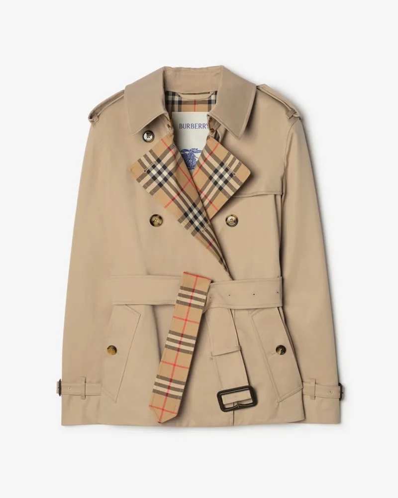 Burberry Trenchjacke „Lakefield“ aus Gabardine , Size Honey