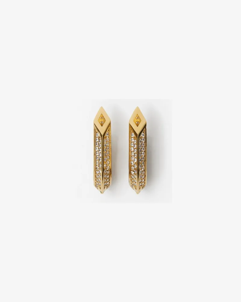 Burberry Ohrringe „Hollow“ mit Dornendetail und Pavé-Fassung Gold