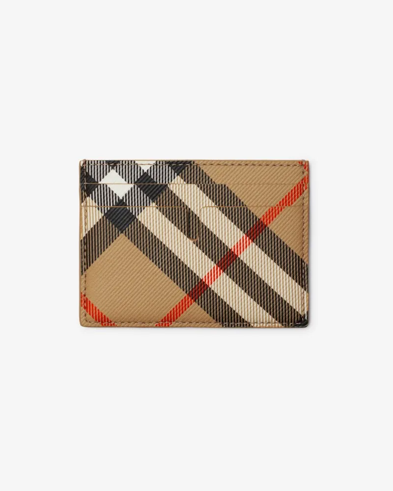 Burberry Kartenetui in Check Sand-beige