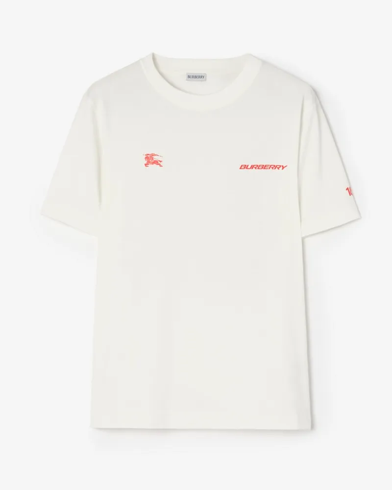 Burberry Baumwoll-T-Shirt mit Stadtplan von London , Size Chalk