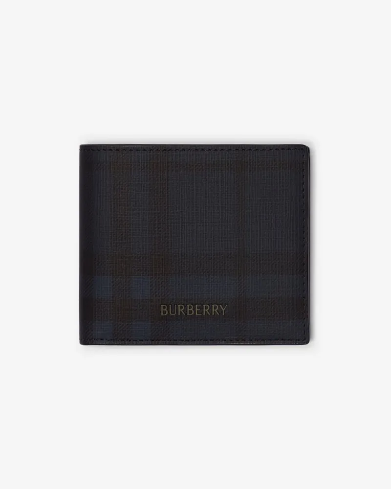 Burberry Faltbrieftasche „City“ mit Münzfach Navy