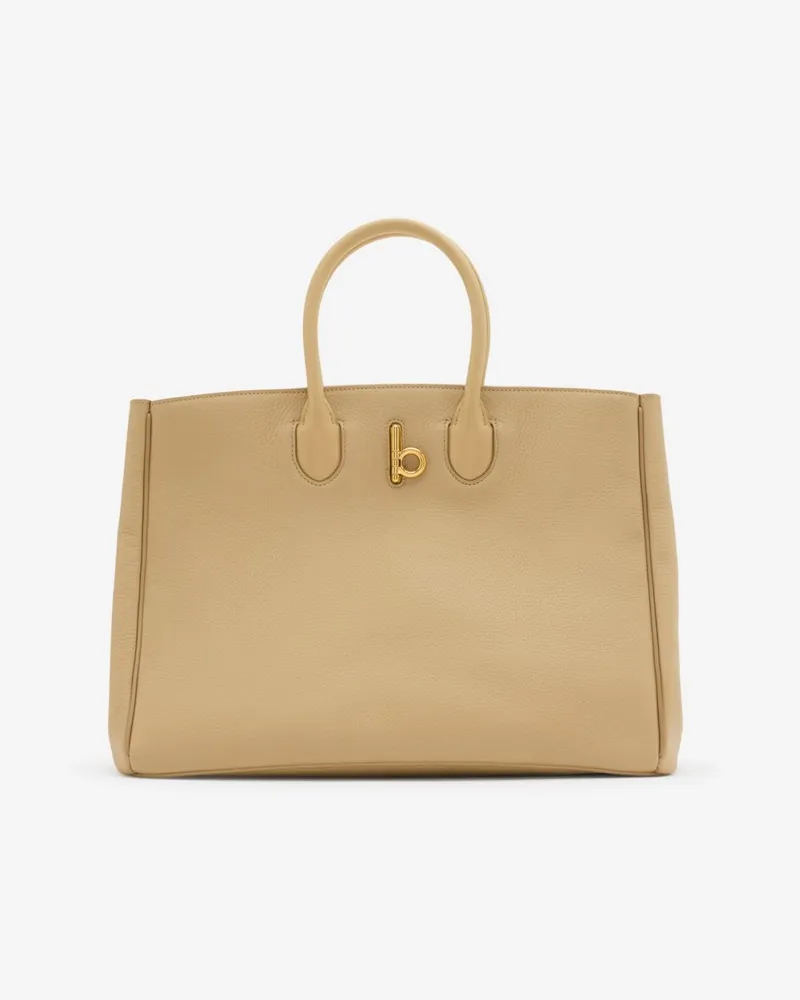 Burberry Mittelgroße Henkeltasche „Rocking Horse Sand