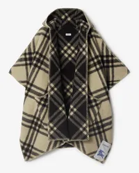 Burberry Wendbares Wollcape mit Karomuster Candle