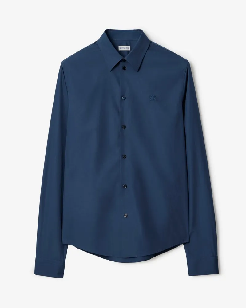 Burberry Klassisches Hemd aus Baumwollpopelin , Size Dunkles