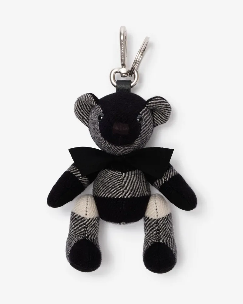 Burberry Thomas Teddybär-Anhänger Schwarz