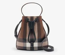 Bucket Bag in Check im Kleinformat