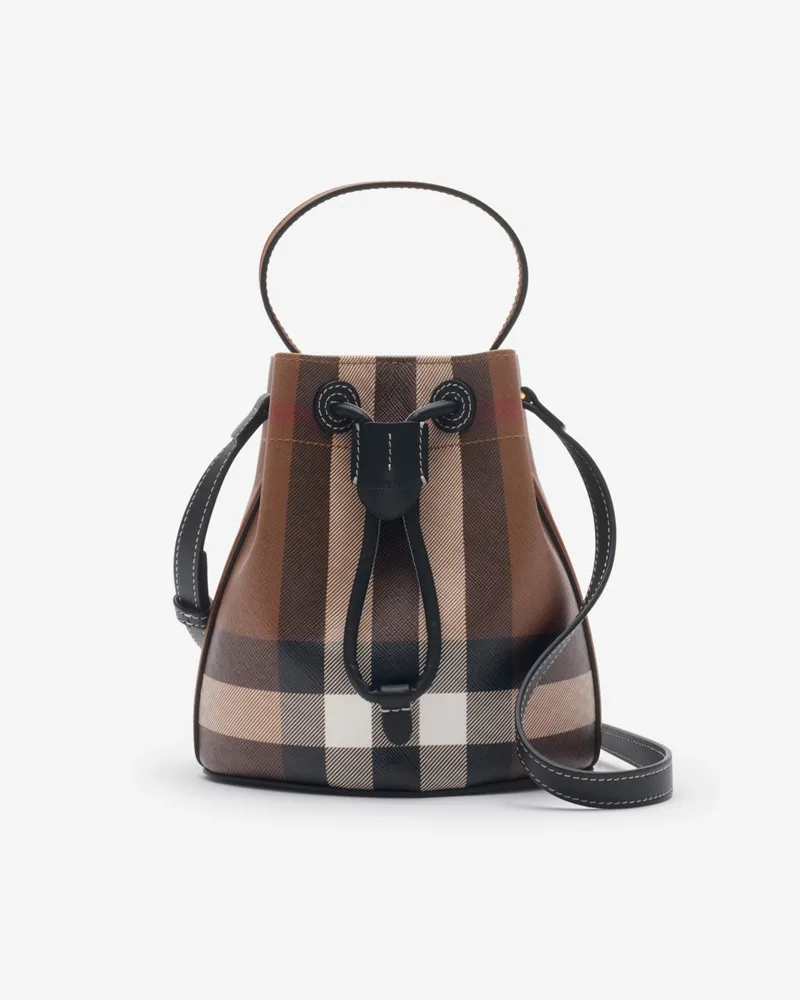 Burberry TB Bucket Bag im Kleinformat Dunkles