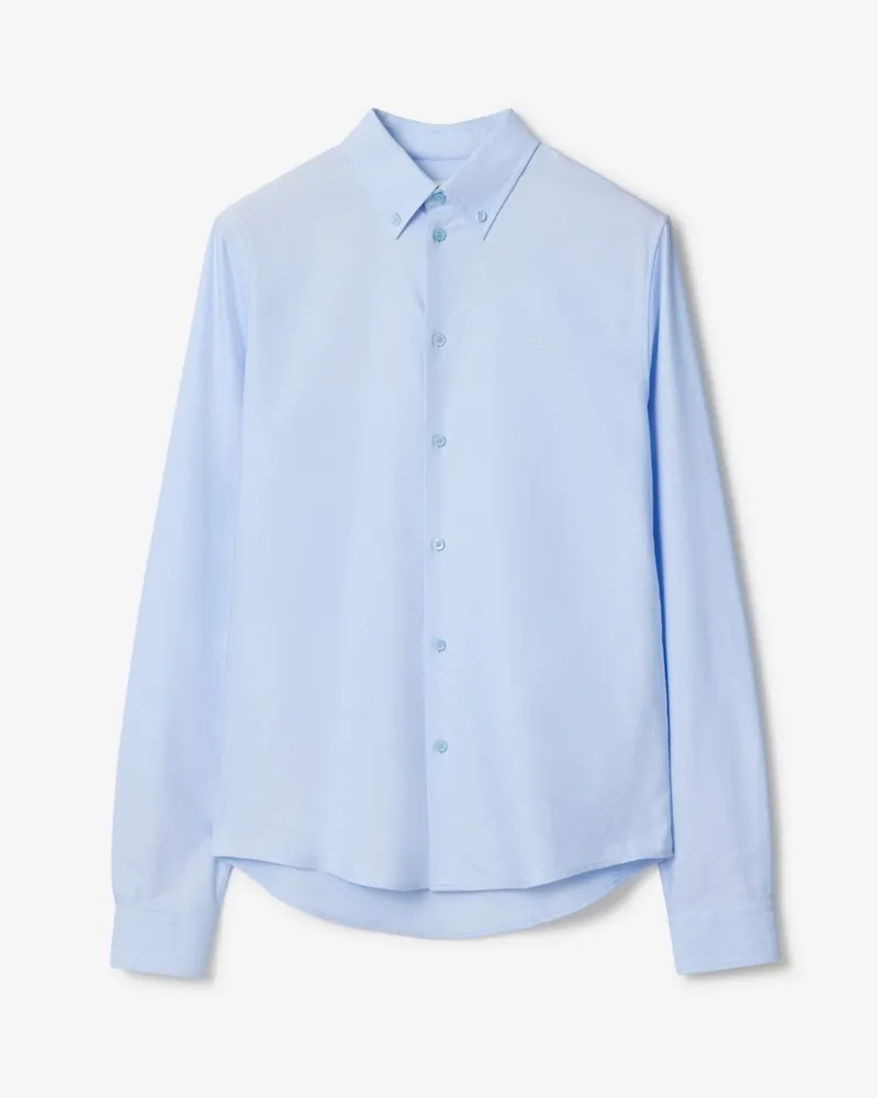 Burberry Schmales Oxford-Hemd aus Baumwolle , Size Blue