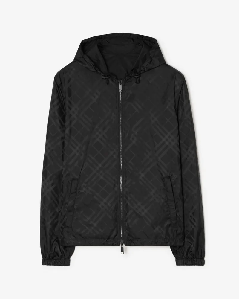 Burberry Wendbare Kapuzenjacke „Newport“ in Check , Size Schwarz