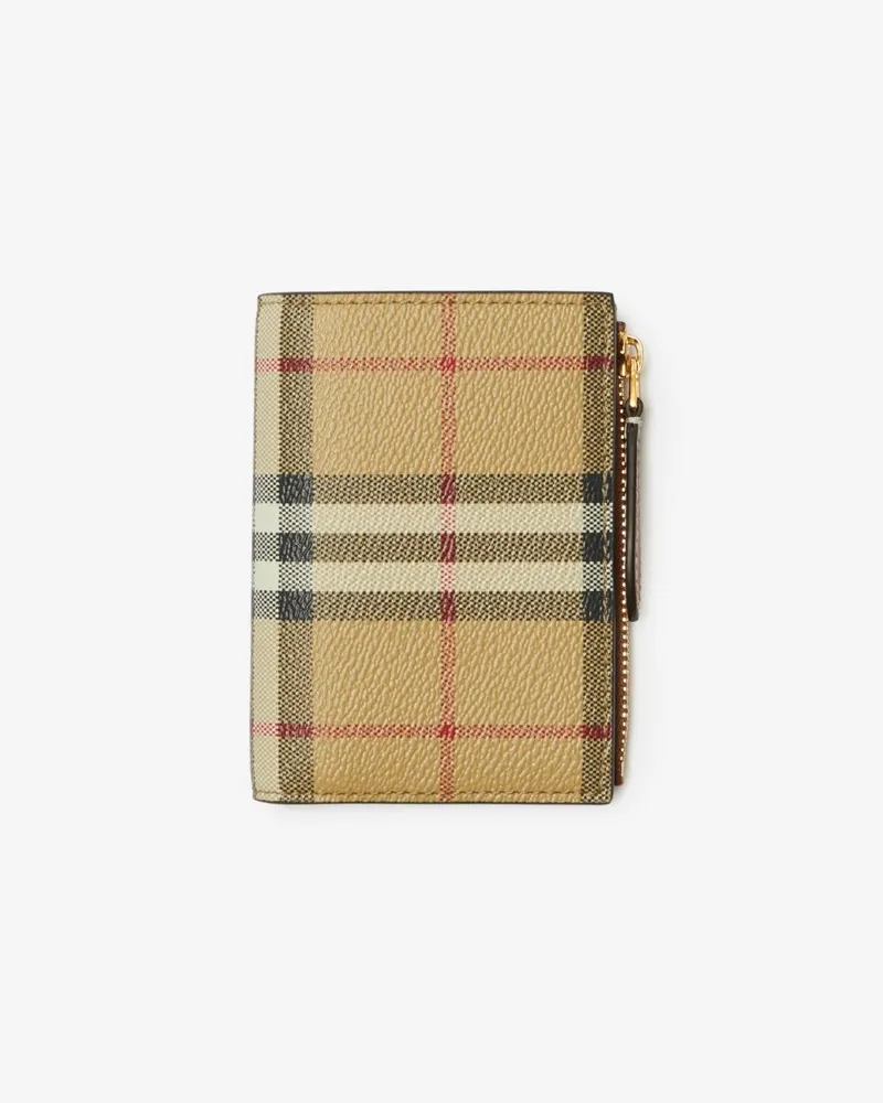 Burberry Kleine Faltbrieftasche in Check Vntg