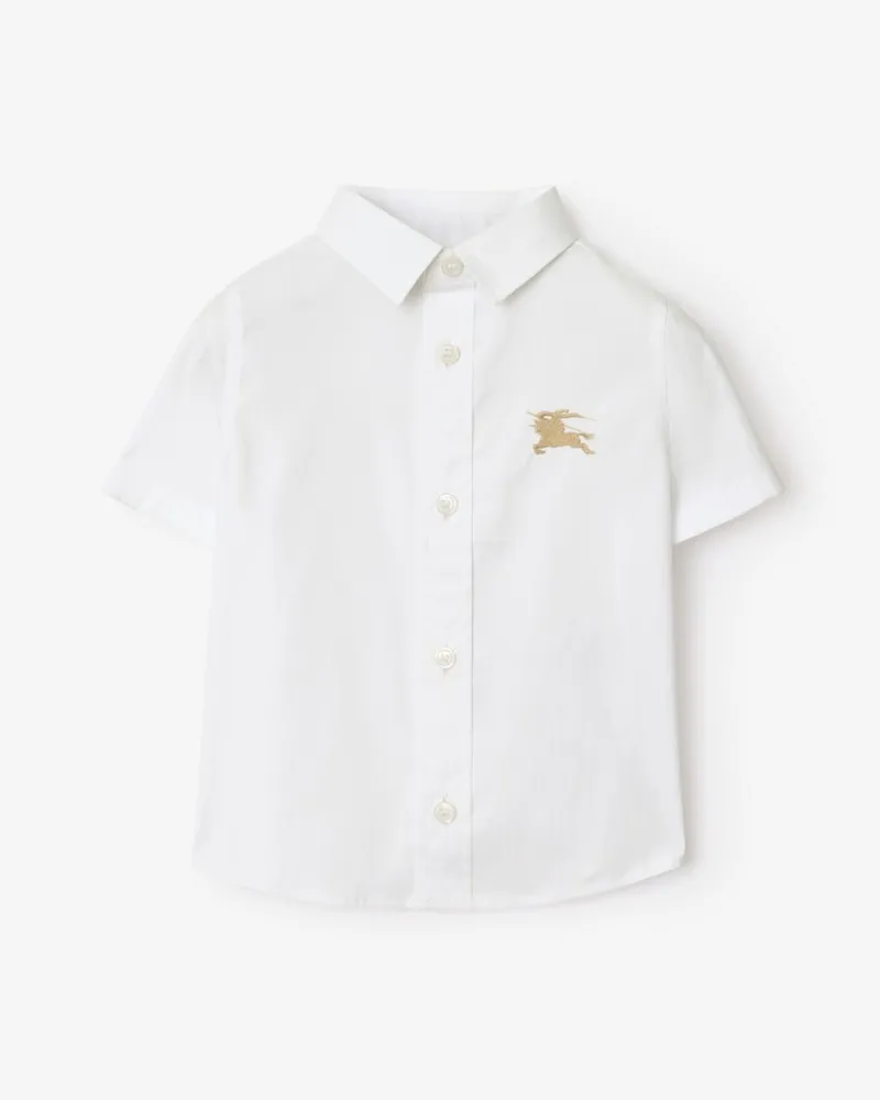 Burberry Stretchbaumwollhemd Weiß