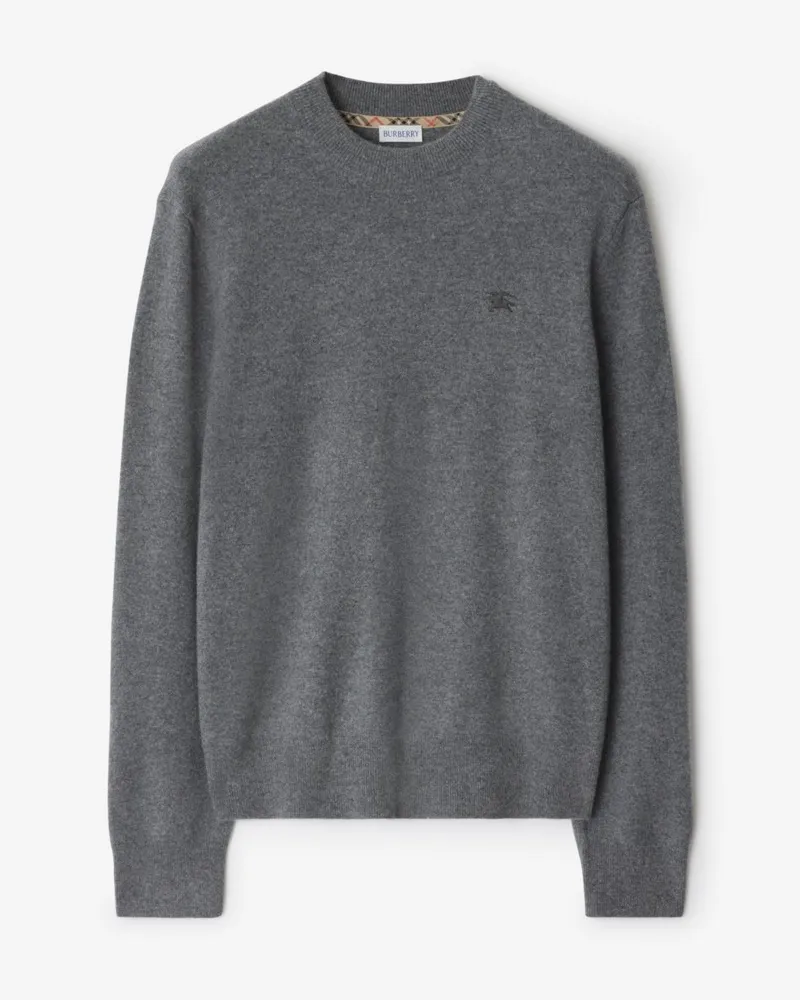 Burberry Kaschmirmisch-Pullover Grau