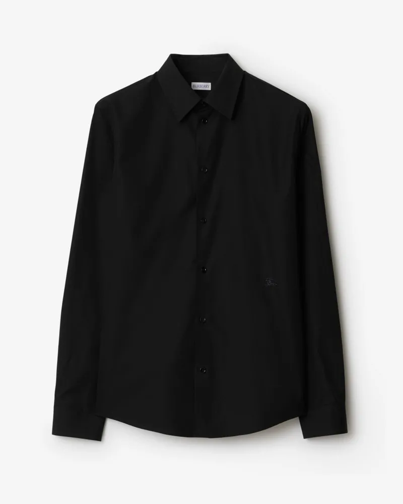 Burberry Baumwollhemd Schwarz
