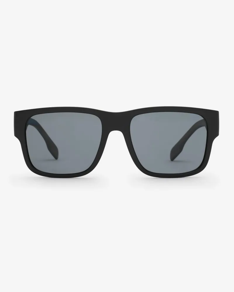 Burberry Eckige Sonnenbrille mit Logodetail Schwarz
