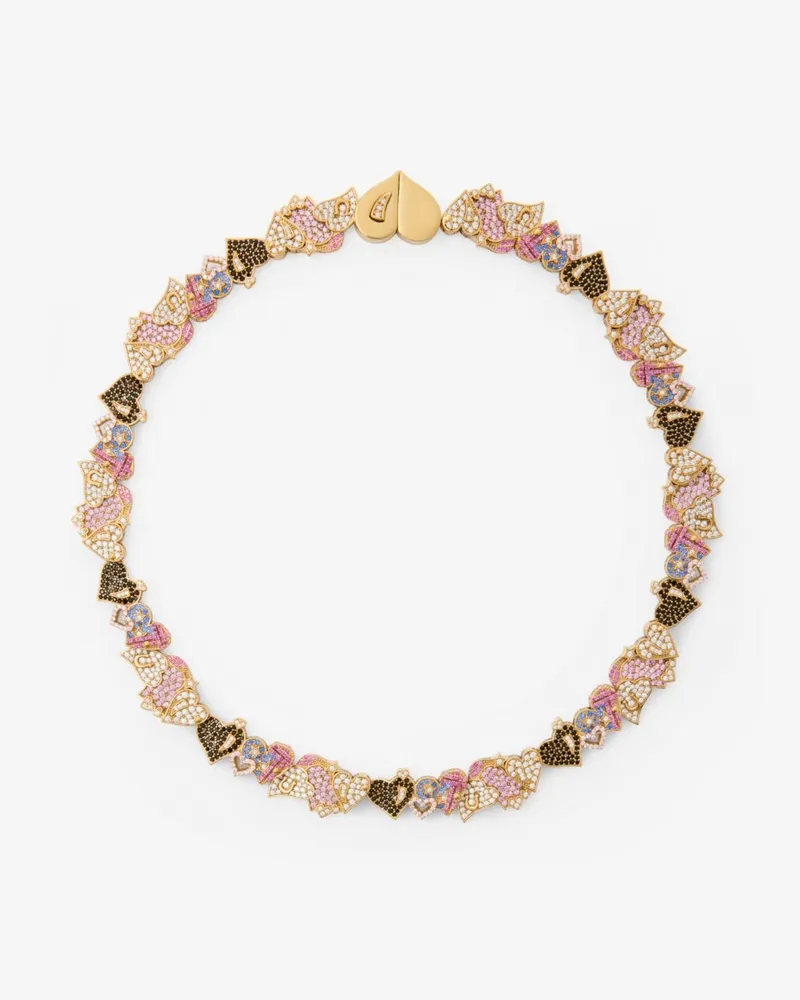 Burberry Kette „Souvenir“ mit Pavé-Fassung Gold