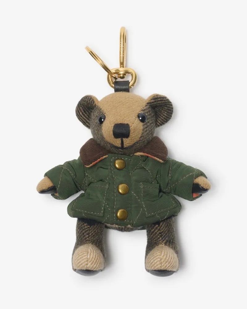 Burberry Thomas Teddybär-Anhänger Shale-grün
