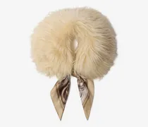 Lammfellkragen mit Schal-Besatz