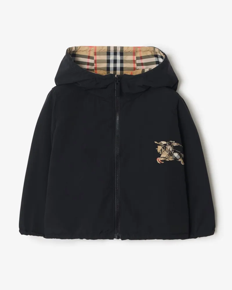 Burberry Wendbare Kapuzenjacke in Check , Size Sand