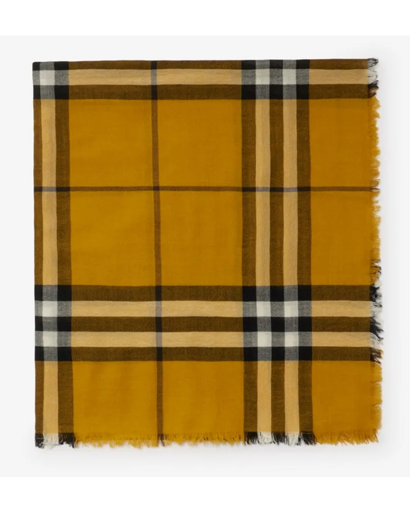 Burberry Wollschal in Check Teak