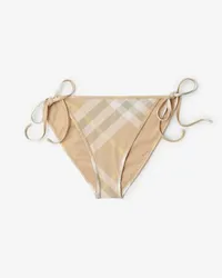 Burberry Bikinihose in Check Flachsfarben