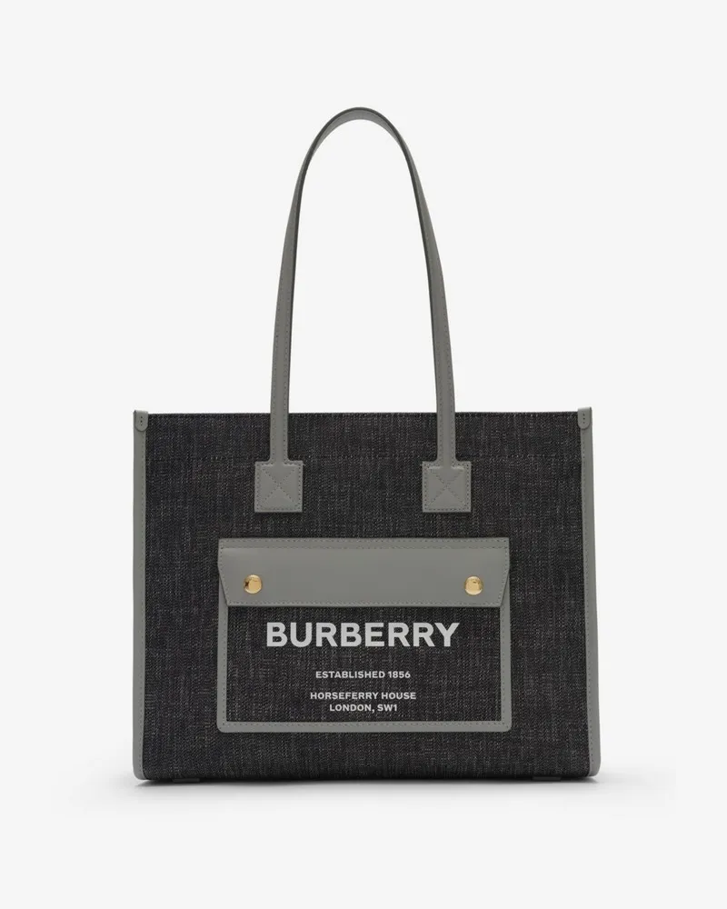 Burberry Kleine Henkeltasche „Freya Navy-blau