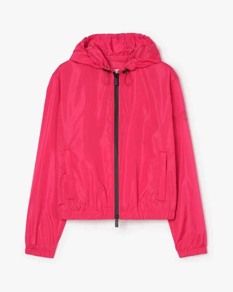 Burberry Nylon-Kapuzenjacke „Nelson“ , Size Jam-rot