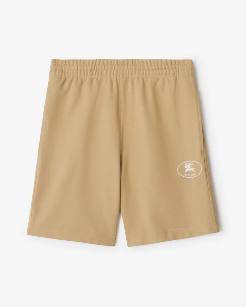 Burberry Baumwollshorts mit Knight Stamp Beige-beige