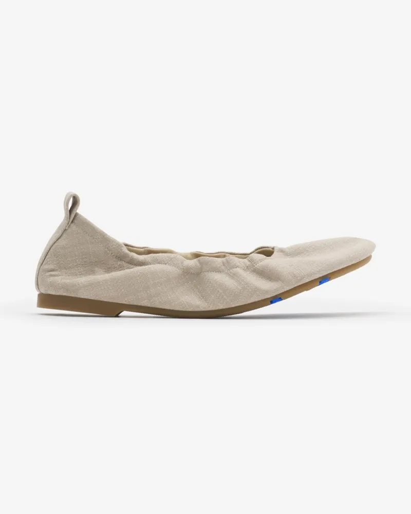 Burberry Denim-Ballerinas „Baby“ in Check Gull