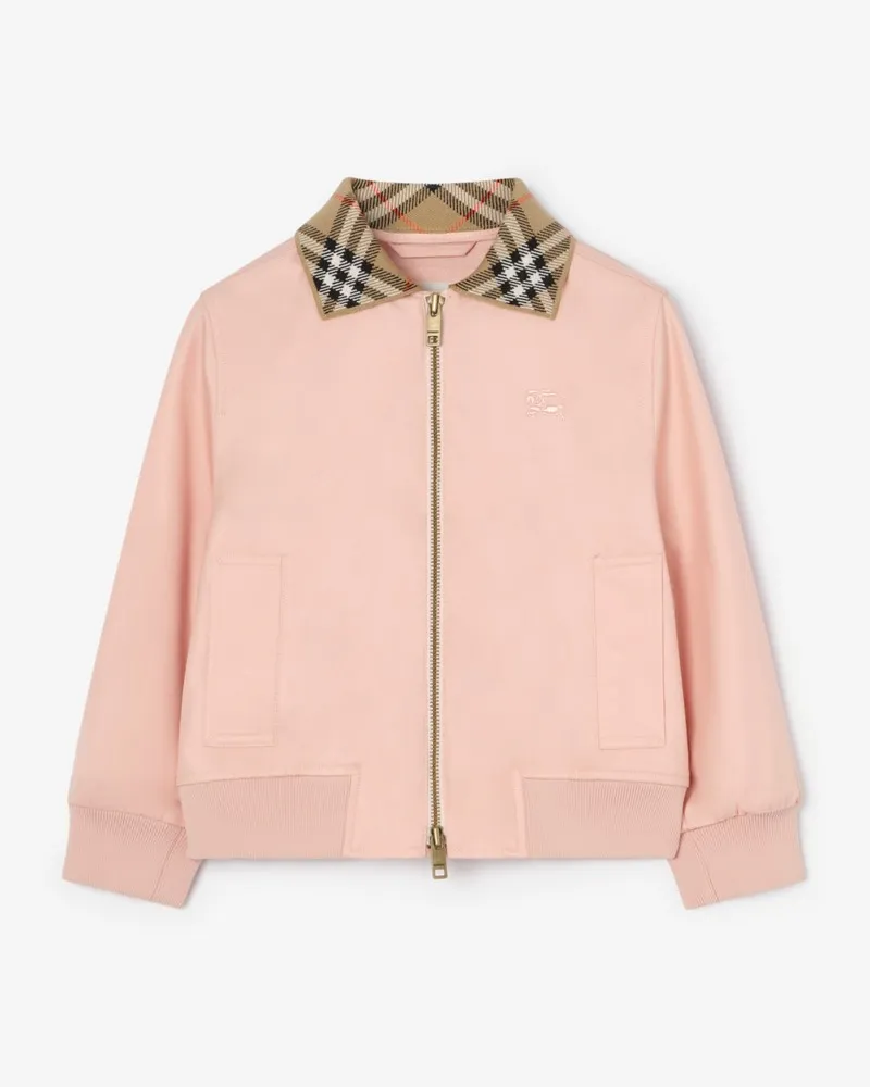 Burberry Harrington-Jacke „Hayfield“ aus Baumwolle , Size Vintage-rosa