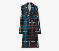 Viskose-Trenchkleid im Gürtel-Check , Size