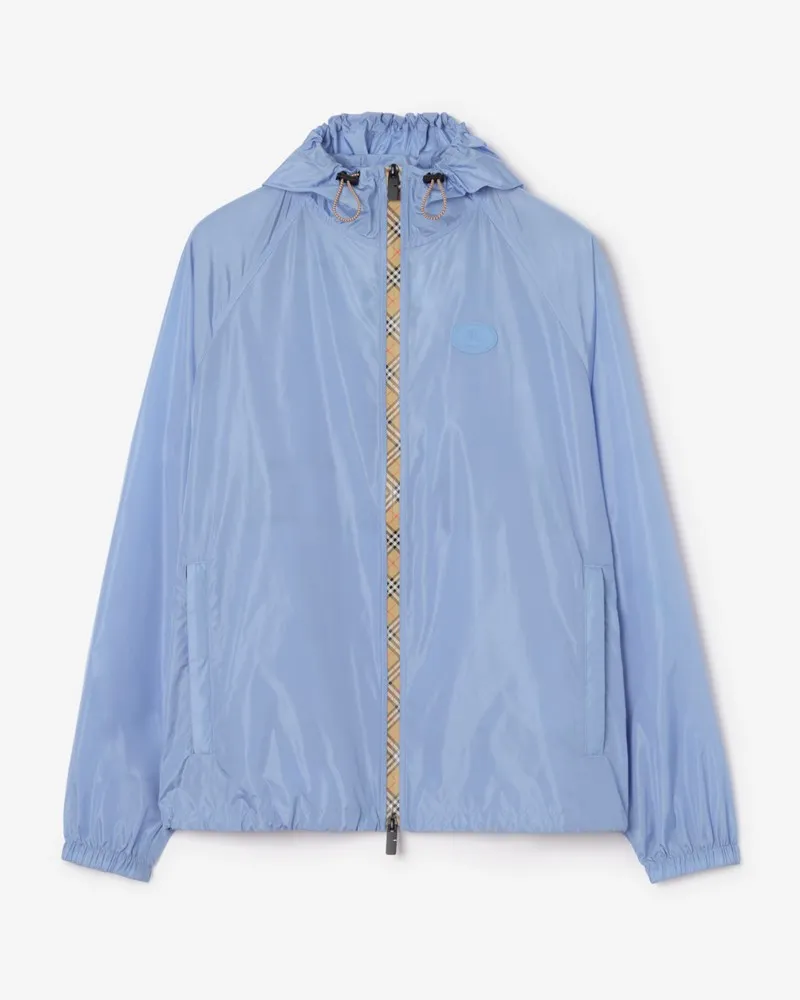 Burberry Kapuzenjacke „Clapton“ aus Nylon , Size Cornflower