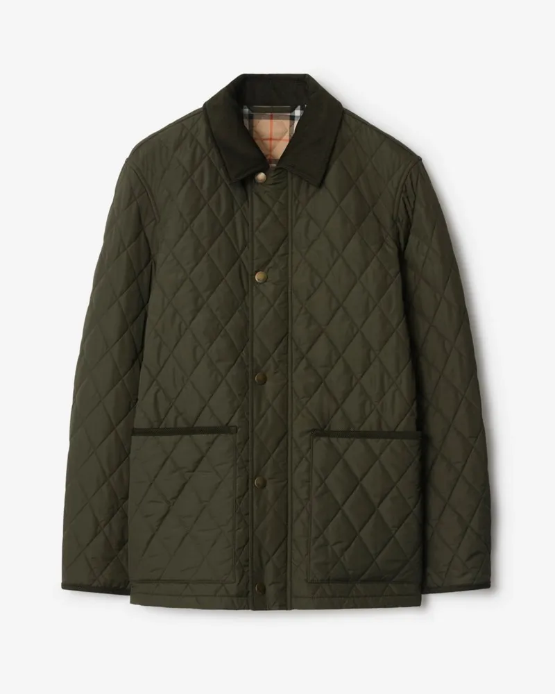 Burberry Country-Steppjacke aus Nylon Shale-grün