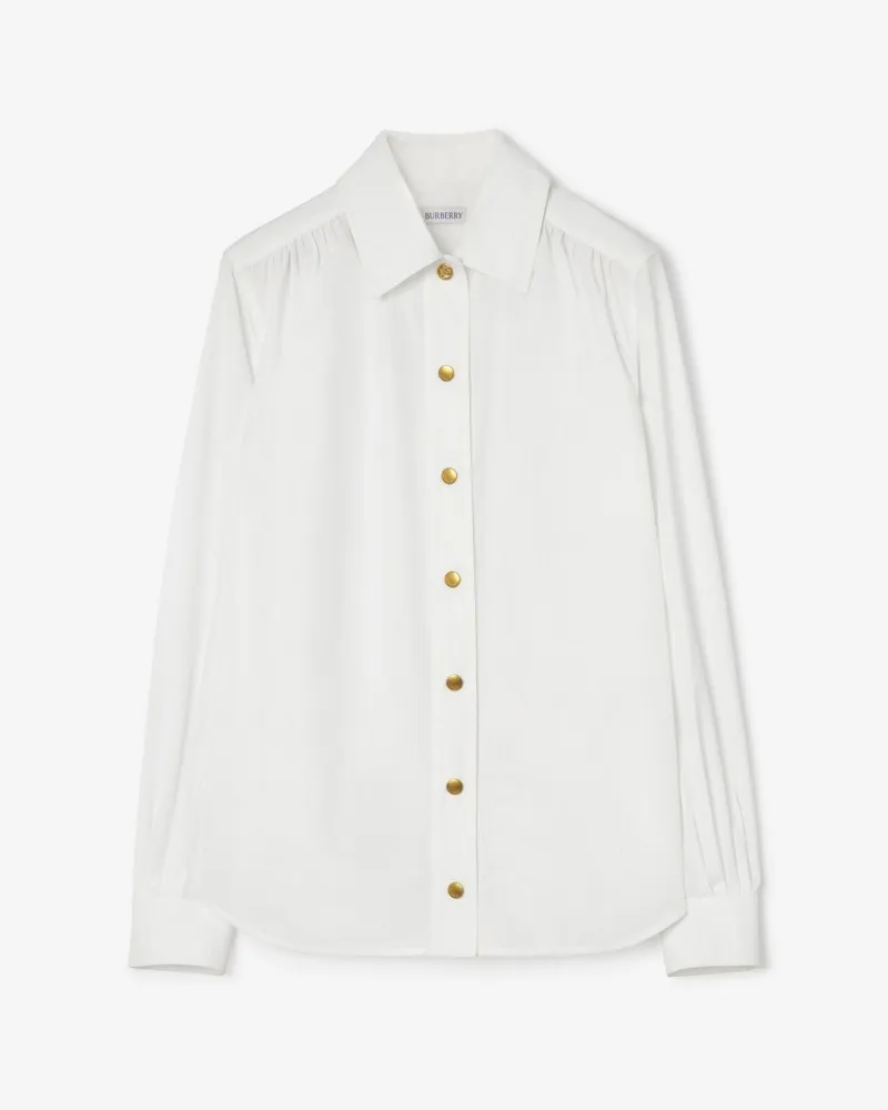 Burberry Bluse aus Baumwollpopelin , Size White