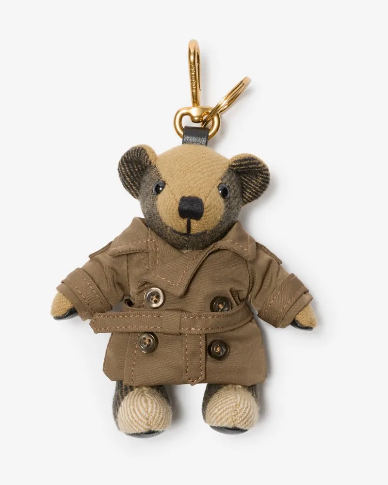 Burberry Thomas Teddybär-Anhänger Green-grün