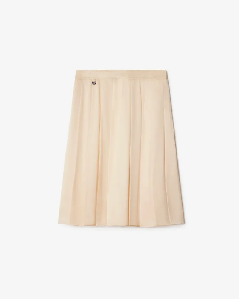 Burberry Faltenrock aus Seide Pelican