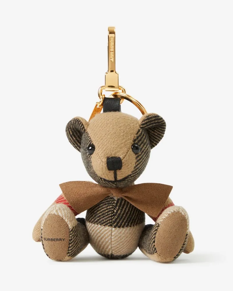 Burberry Thomas Teddybär-Anhänger Vintage-beige