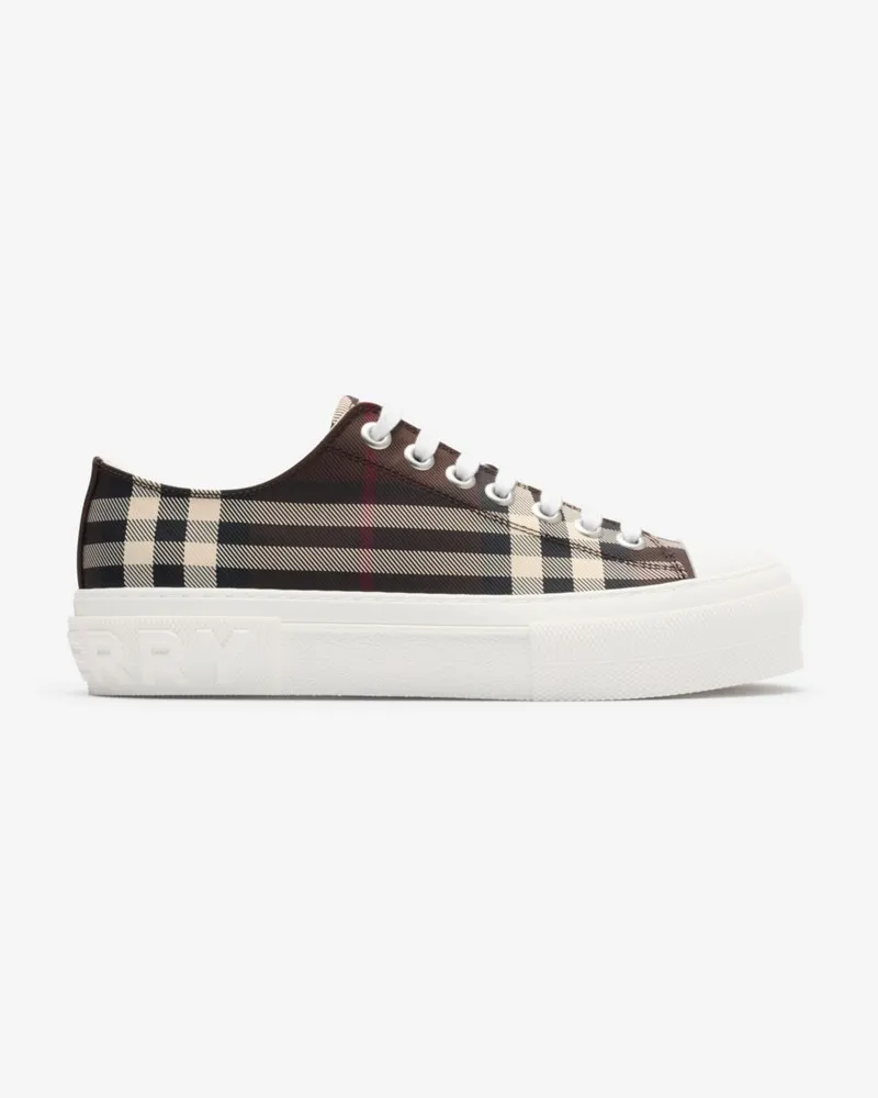 Burberry Sneaker in Check Mahogany