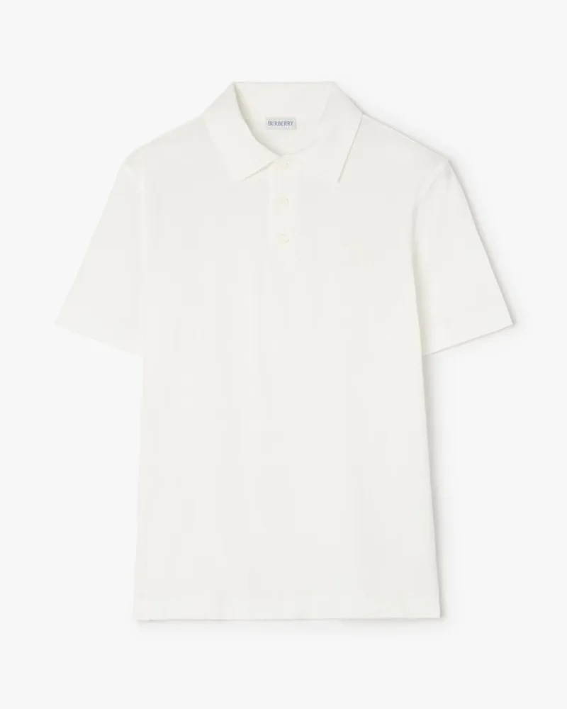 Burberry Baumwoll-Poloshirt Chalk