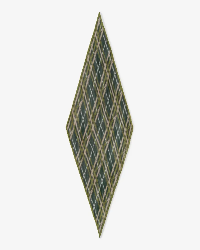 Burberry Schal aus Seidenchiffon im Gürtel-Check Spruce-grün