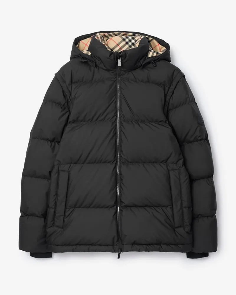 Burberry Wattierte Jacke „Bideford“ mit abnehmbaren Ärmeln , Size Schwarz