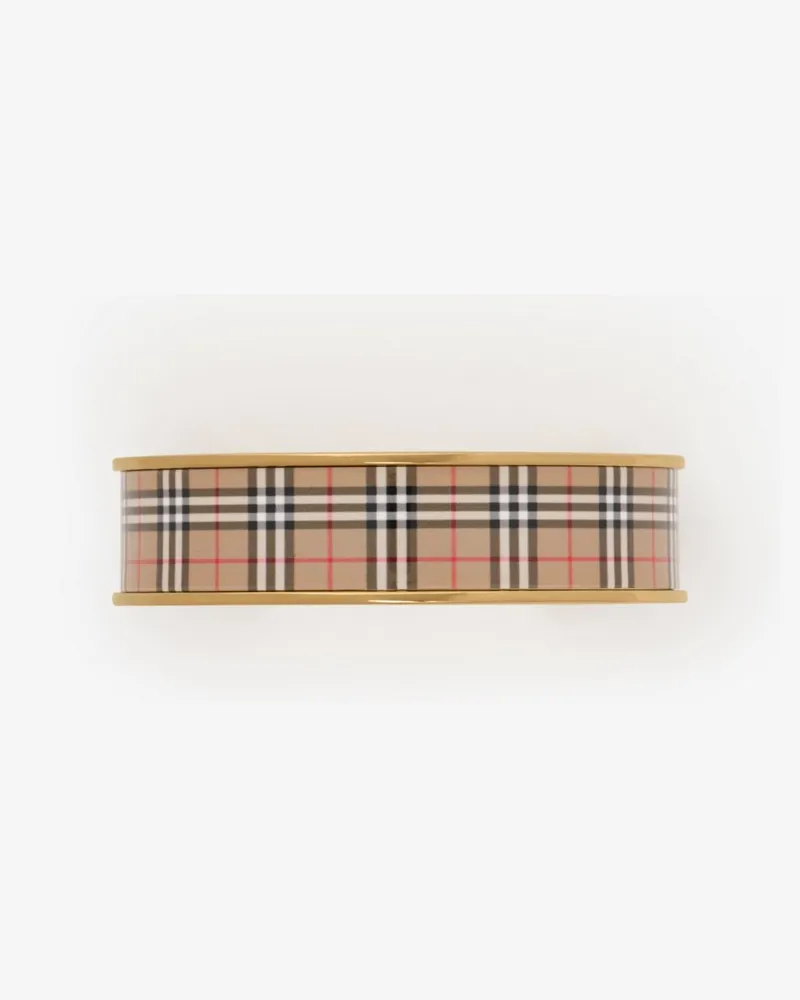 Burberry Armreif mit Check Gold