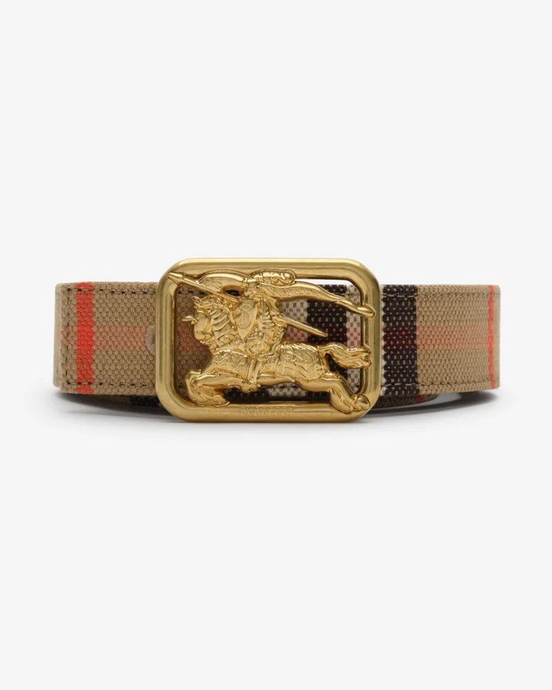 Burberry Wendegürtel „Rider“ in Check Sand