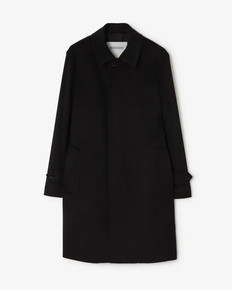 Burberry Mittellanger Kaschmir-Car Coat , Size Schwarz