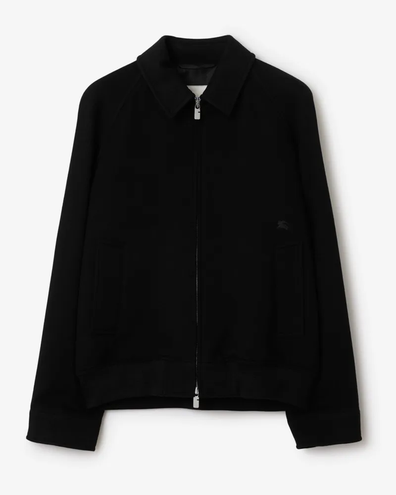 Burberry Harrington-Jacke aus Kaschmir Schwarz