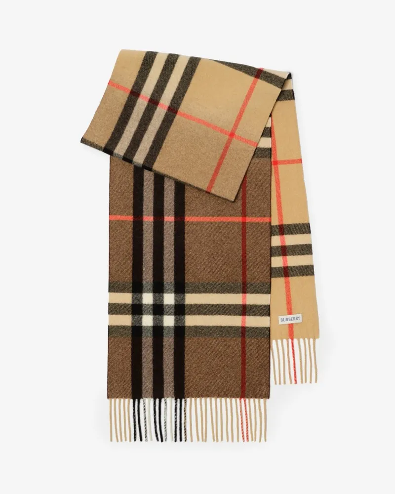 Burberry Kaschmirschal in Check mit Farbverlauf Archive