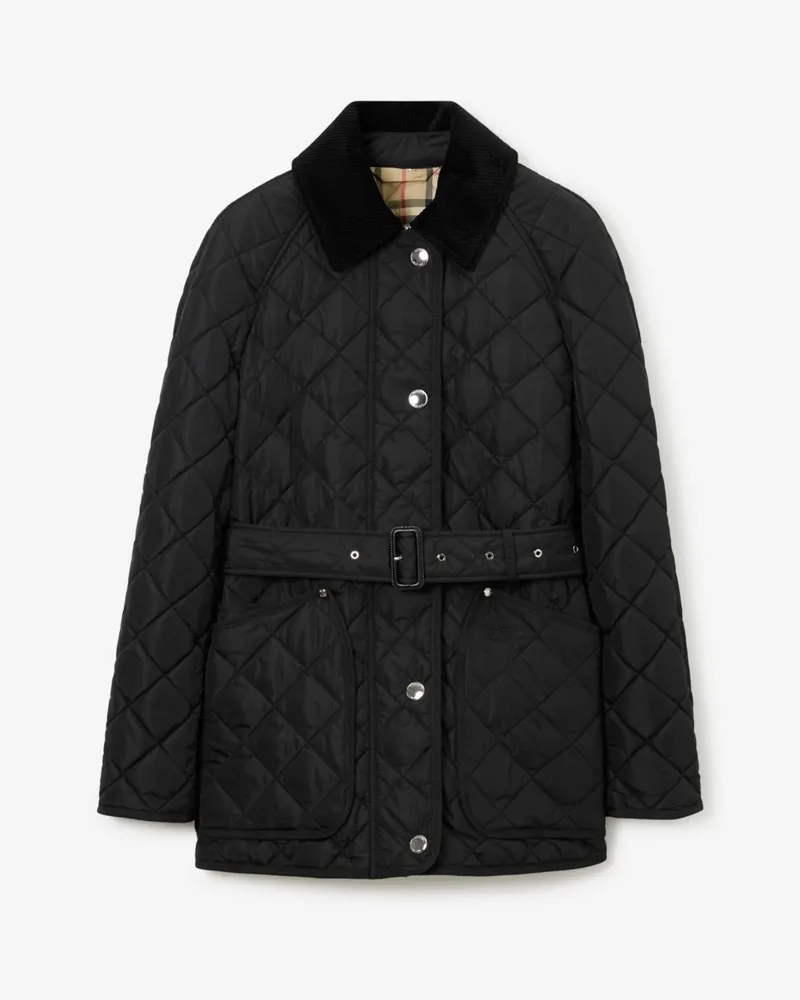 Burberry Nylon-Steppjacke Schwarz
